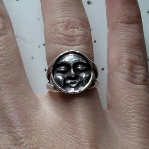 Mystical Silver Moon Ring
